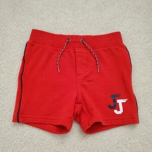 Janie and Jack Boys Red Pull-on JJ Shorts sz18-24m